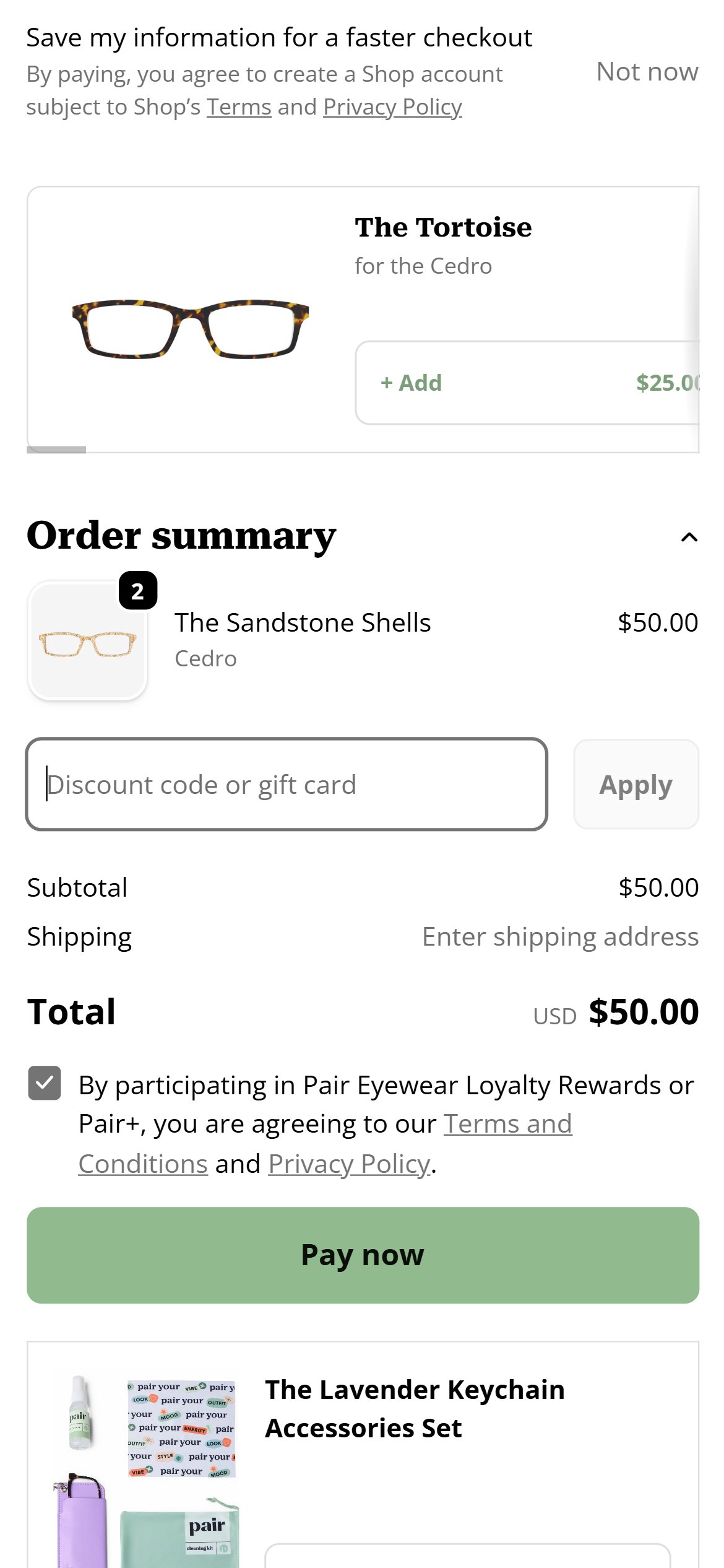 Pair Eyewear — Mobile