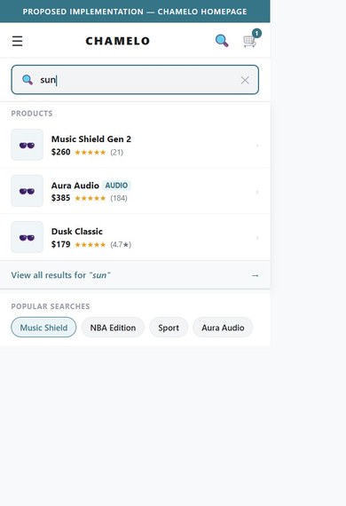 Proposed Implementation — Chamelo HOMEPAGE